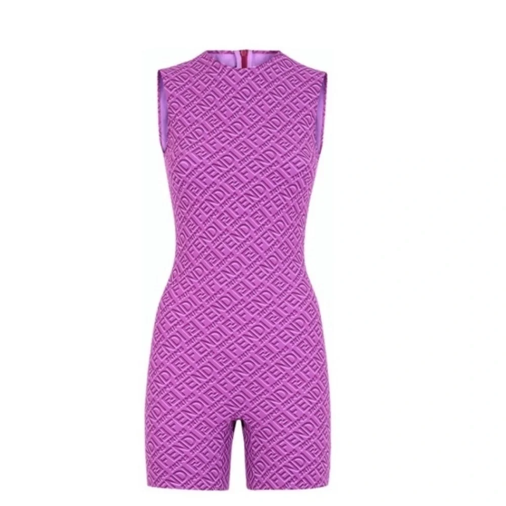 FENDI x SKIMS Sleeveless Mid Thigh Bodysuit in Colorado New with Tags! - Picture 3 of 13